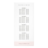 Chic Aquarelle Français Macarons Bakery Menu (Devant)