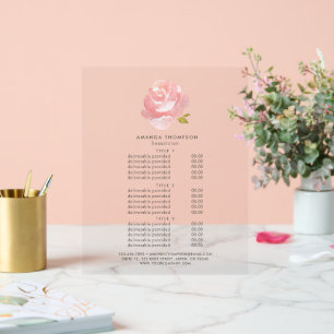 Chic Aquarelle rose rose pâle Prix & Services