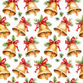 Chic aquarelle rouge et vert rideau de Noël