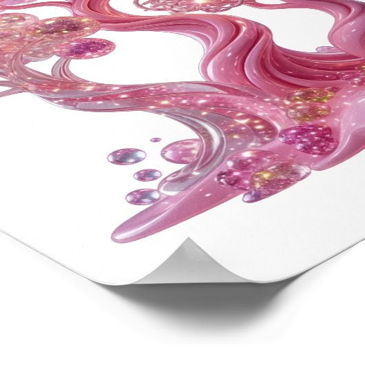 Chic Argent PINK DIAMOND TREE Impression (Coin)