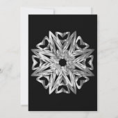 Chic Argent Stars Nouvel An Invitation (Dos)