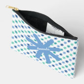 Chic AsteriskS Ocean Colours-Wit Bewerkbaar Klein Etui (Open)
