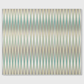 Chic Baby Blue Stripes op Silver Background Cadeaupapier (Vlak)