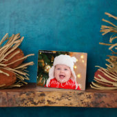 Chic Baby Foto van Merry Kerstscript overlay Fotoplaat (Zijkant)