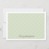 Chic-Baby shower Kaart (Achterkant)