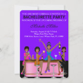 Chic Bachelorette Bash Aangepaste uitnodiging (Voorkant)