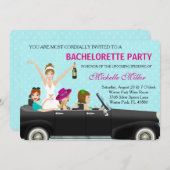 Chic Bachelorette Bash Invitation personnalisée (Devant / Derrière)