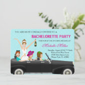 Chic Bachelorette Bash Invitation personnalisée (Debout devant)