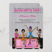 Chic Bachelorette Bash Invitation personnalisée (Devant / Derrière)