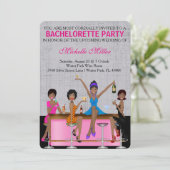 Chic Bachelorette Bash Invitation personnalisée (Debout devant)
