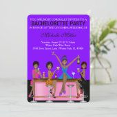 Chic Bachelorette Bash Invitation personnalisée (Debout devant)