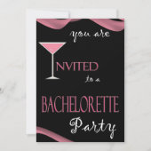 Chic Bachelorette Party Invitation Kaart (Voorkant)