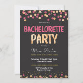 Chic Bachelorette Party Invitation Kaart (Voorkant)