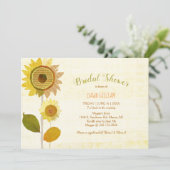 Chic Backyard Sunflower Vrijgezellenfeest Kaart (Staand voorkant)