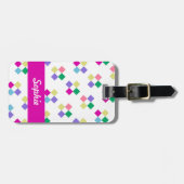 CHIC BAGAGELABEL_MODERN PASTEL GEOMETRISCH BAGAGELABEL (Voorkant horizontaal)