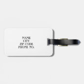 CHIC BAGAGELABEL_MR & MRS._BLACK/WHITE BAGAGELABEL (Achterkant horizontaal)