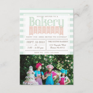 Chic Bakery Anniversaire   Invitation photo