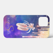 Chic Ballet schetst Glitter-schijven Case-Mate iPhone Case (Achterkant (horizontaal))