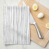 Chic bande dessinée noir & blanc serviette de cuis (Quart Plié)