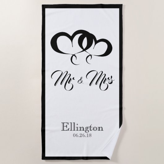 CHIC BEACH TOWEL_MR & MRS. STRANDLAKEN (Voorkant)