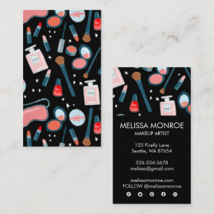 Chic Beauty Makeup Artist Feminine Girly Visitekaartje