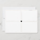 Chic Bedankt Foto Collage Birth Aankondiging (Achterkant)