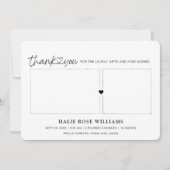 Chic Bedankt Foto Collage Birth Aankondiging (Voorkant)