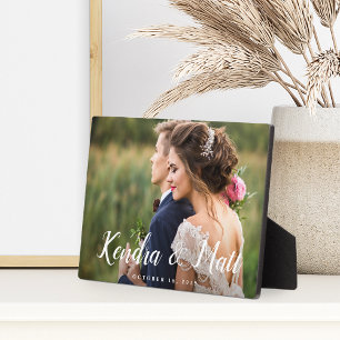 Chic-bedekking   Persoonlijke bruiloft foto Fotoplaat