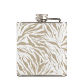 Chic Beige Animal Print Monogramed Heupfles (Achterkant)