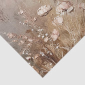 Chic Beige Blush Boho Bloem Tissuepapier (Detail)