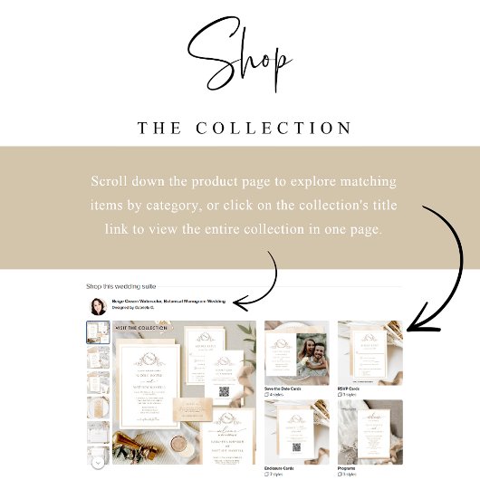 Chic Beige Cream Waterverf, Monogram Weddenschap M Menu