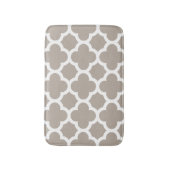 Chic Beige Grey Retro Cute Trellis Pattern Badmat (Voorkant Verticaal)
