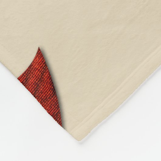 Chic Beige Leaf Flowers Floral Herfst Blanket Fleece Deken (Hoek)