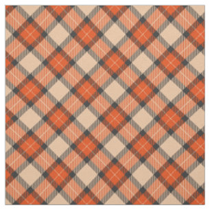 Chic Beige Pumpkin Oranje Black Pset Pattern Stof