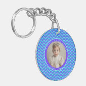 Chic Best Friend Gifts Stripe Pattern Sleutelhanger (Voorkant Links)