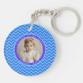 Chic Best Friend Gifts Stripe Pattern Sleutelhanger (Achterkant)