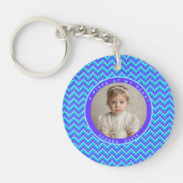 Chic Best Friend Gifts Stripe Pattern Sleutelhanger