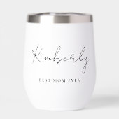 Chic beste moeder ooit script Monogram (Achterkant)