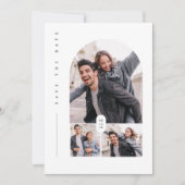 Chic Bewaar de datum, Foto Minimalist Bewaar de da Kaart (Voorkant)