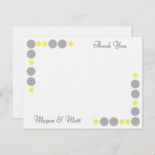 Chic Bird Silhouette & Stippen Hartelijk dank voor Bedankkaart (Voorkant / Achterkant)