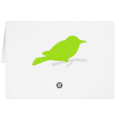 Chic Bird Silhouette & Stippen Table Number in Lim (Achterkant Horizontaal)