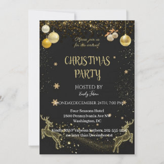 Chic Black en Gold Save The Date