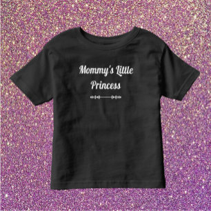 Chic Black en White mamma's kleine prinses Kinder Shirts