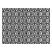 Chic Black en White Modern Pattern Tafelkleed (Voorkant (Horizontaal))