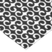 Chic Black en White Modern Pattern Tafelkleed (Gekanteld)