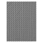 Chic Black en White Modern Pattern Tafelkleed (Voorkant)