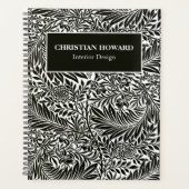 Chic Black en White Pattern Business Oreders Plann Planner (Voorkant)