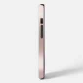 Chic Black Glitter Roos Gold Monogram Case-Mate iPhone Case (Achterkant / Links)