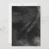 Chic Black Gold Faire-part de mariage (Dos)