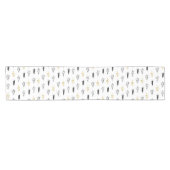 Chic Black & Gold kerstboomstructuur Korte Tafelloper (Horizontaal)